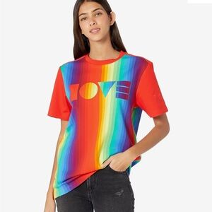 Ugg U Pride logo love crew neck short sleeve tee XS